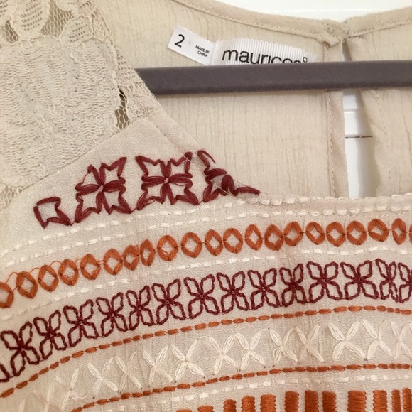 Maurices Embroidered and Lace Sleeveless Shirt - Picture 2 of 6